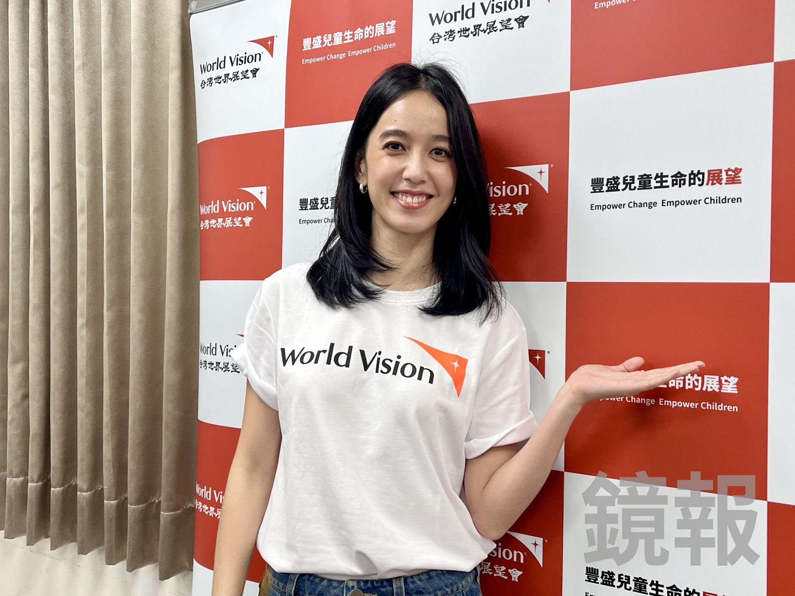 陳庭妮出席世界展望會公益活動。杜沛學攝