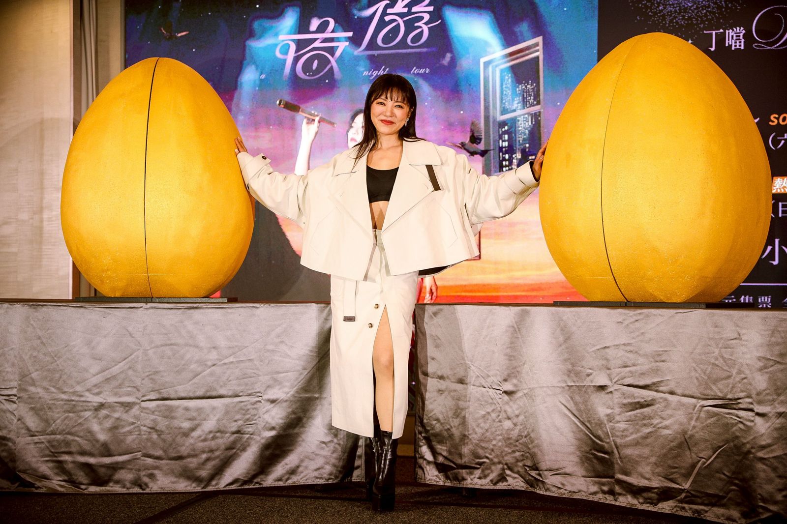 丁噹9日出席演唱會加場記者會。鄒保祥攝