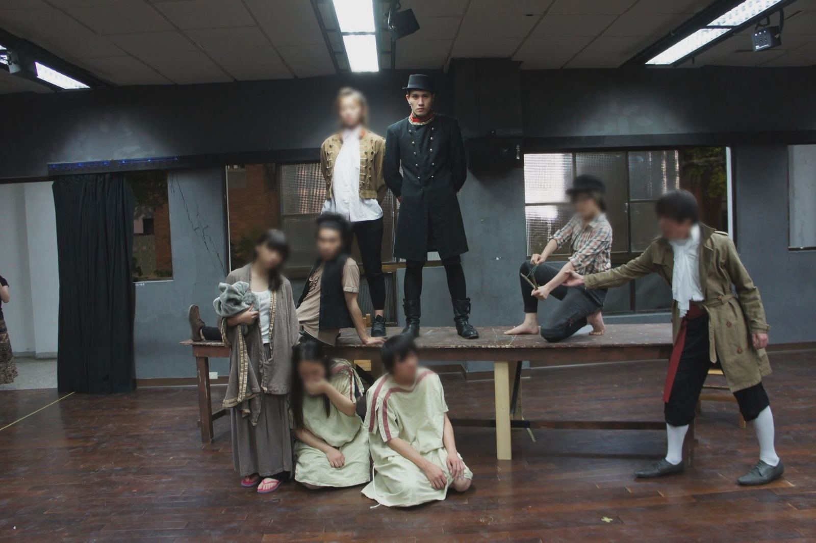 黃宣排戲照。踢帕娛樂提供