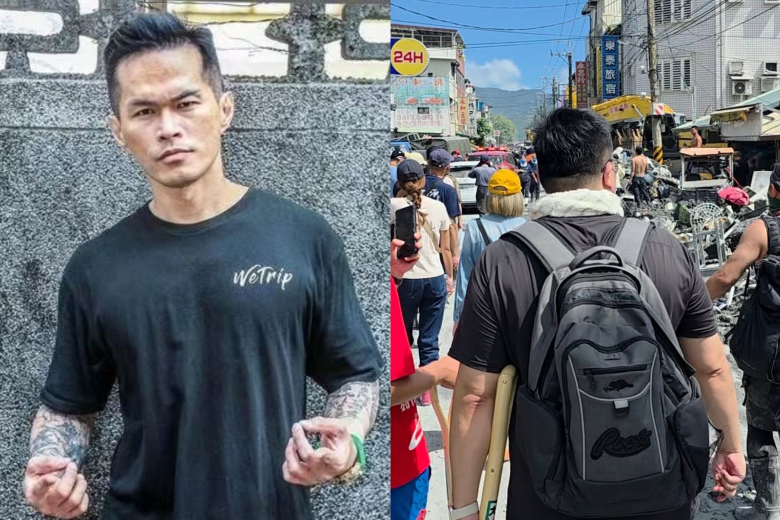 大支低調現身光復鄉救災！滿身泥濘被歌迷認出　感動喊「比酸民強100倍」