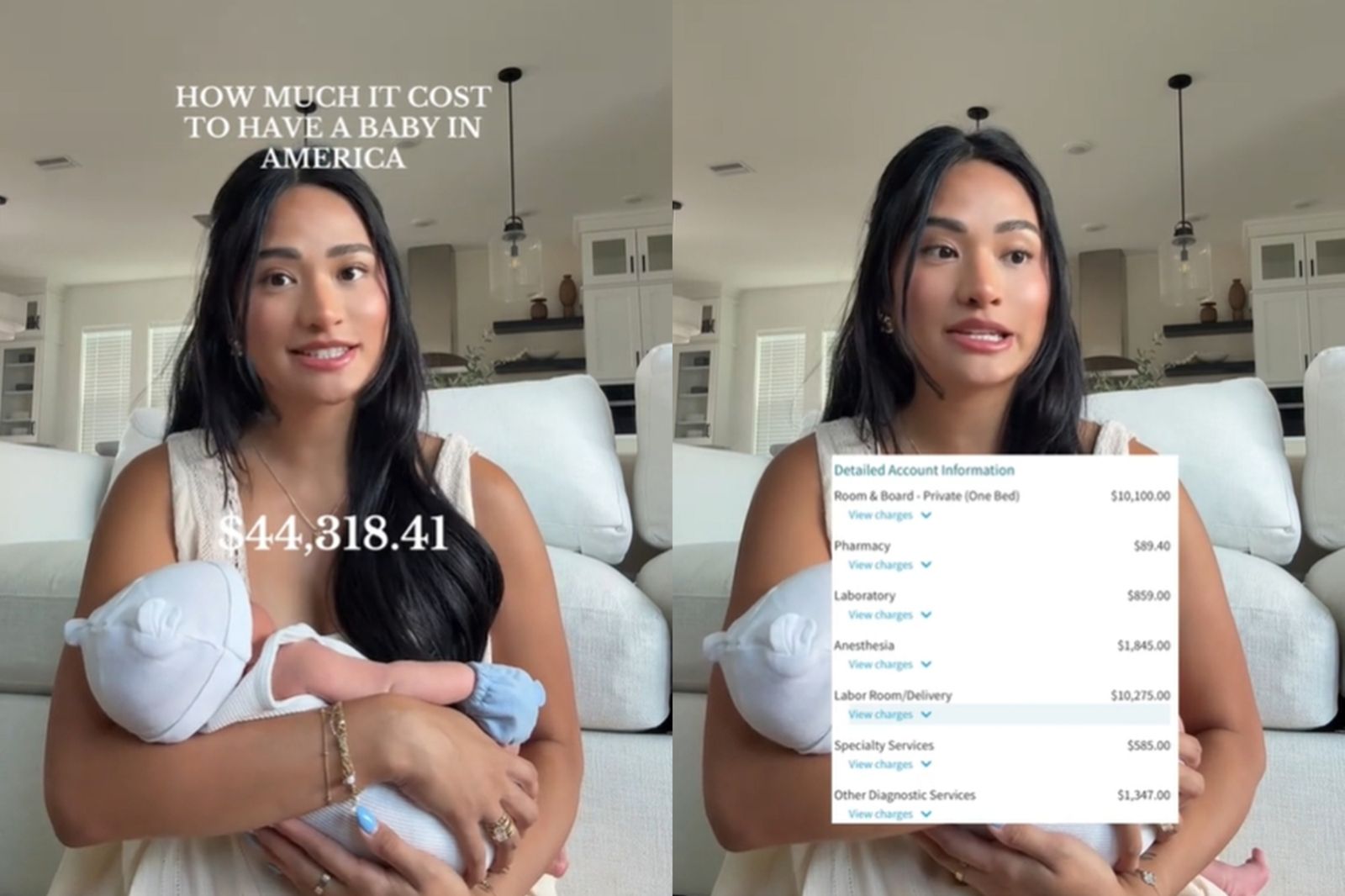 生孩子要128萬！她曬驚人分娩帳單「新生兒也收錢」…網傻眼：難怪美國生育率一直跌
