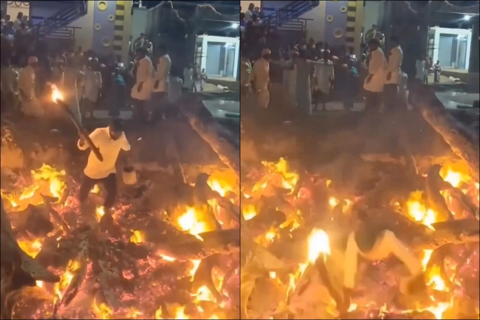 瞬間變火人!28歲男「扛油罐走火坑」下秒摔倒…火球吞噬「活活燒死」畫面瘋傳