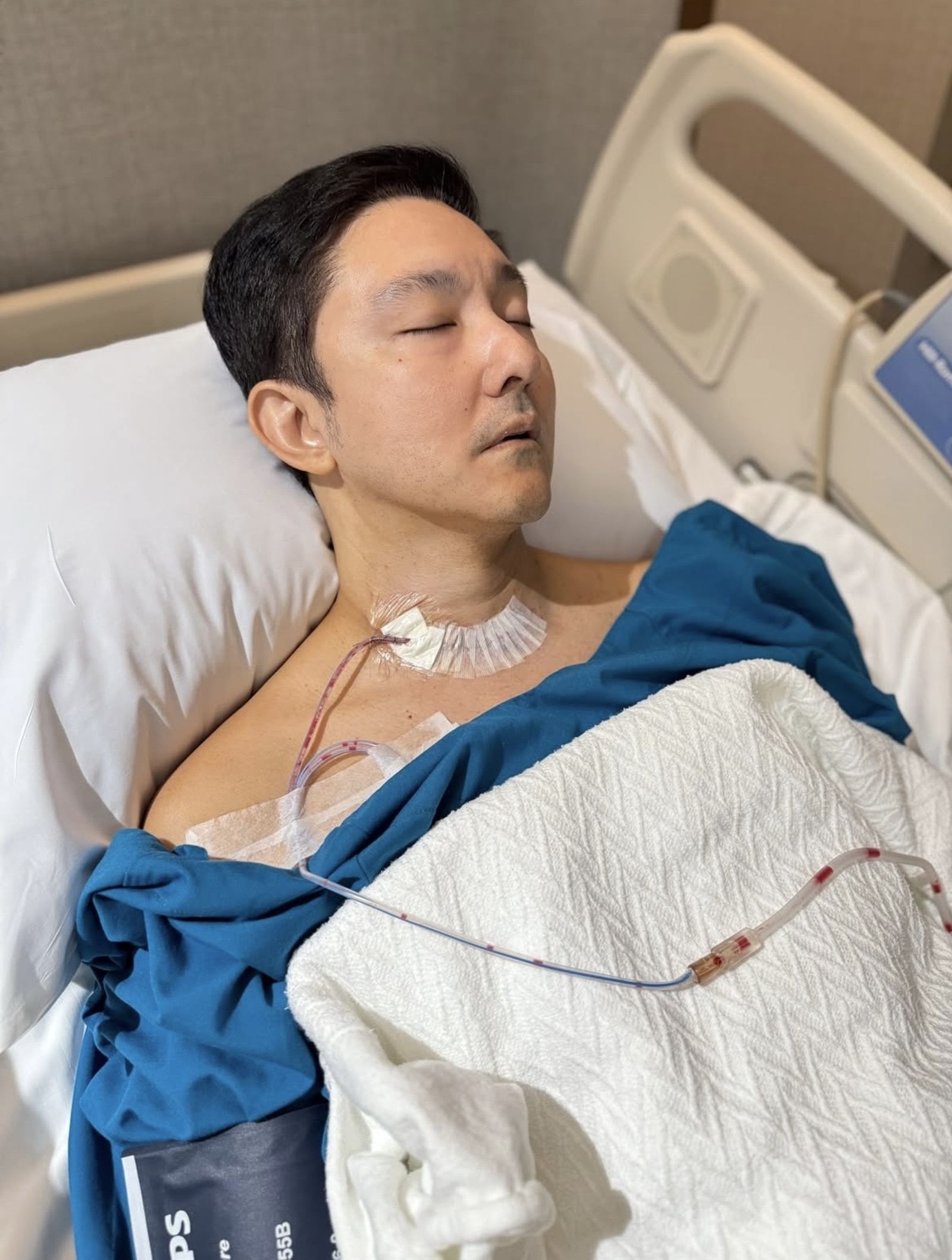 立威廉有感健康重要性。翻攝IG @立威廉分享病床照。翻攝IG @leonjaywilliams