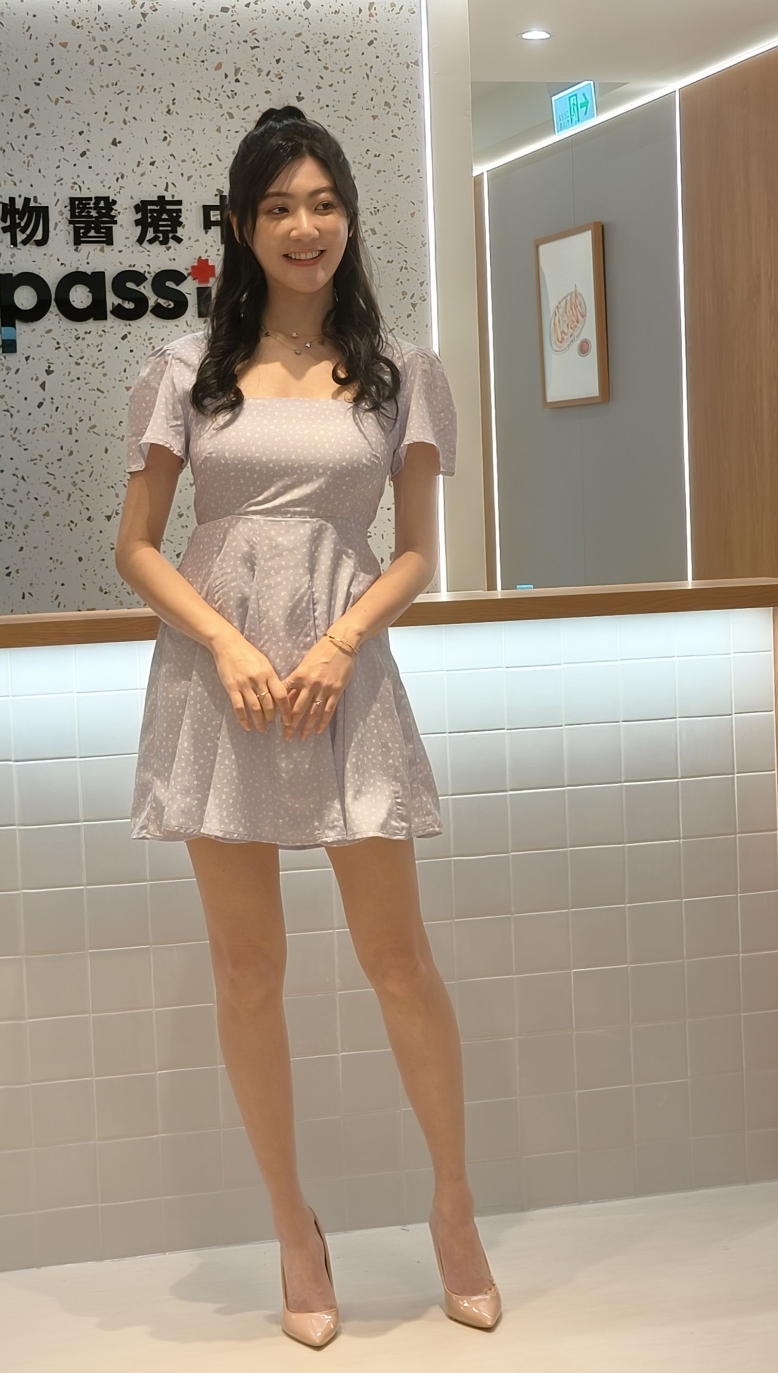 逸欣22日出席動物醫院記者會。尤嬿妮攝