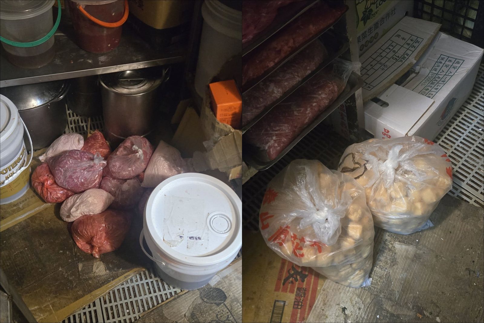 餐廳廚房環境髒亂。圖/翻攝自FB/爆料公社公開版