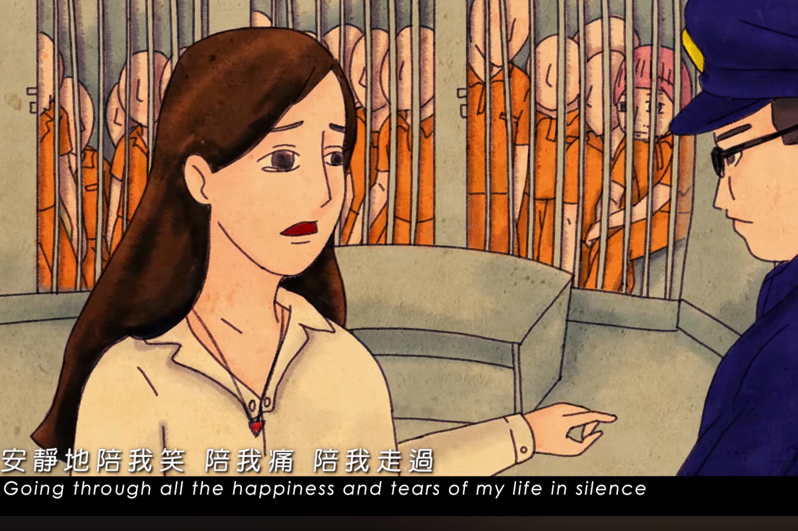 黃明志曾寫歌感謝女友陪他走過無數低潮，更在監獄外等他。翻攝YT@namewee