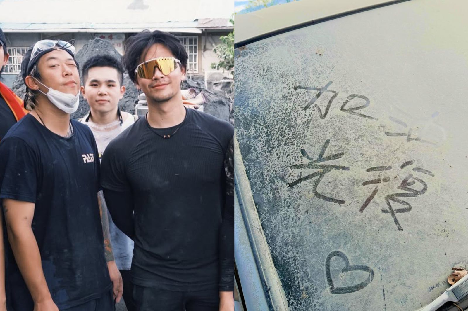 2寶爸大咖歌手超暖！與玖壹壹健志夫妻現身光復鄉救災　累攤模樣曝光