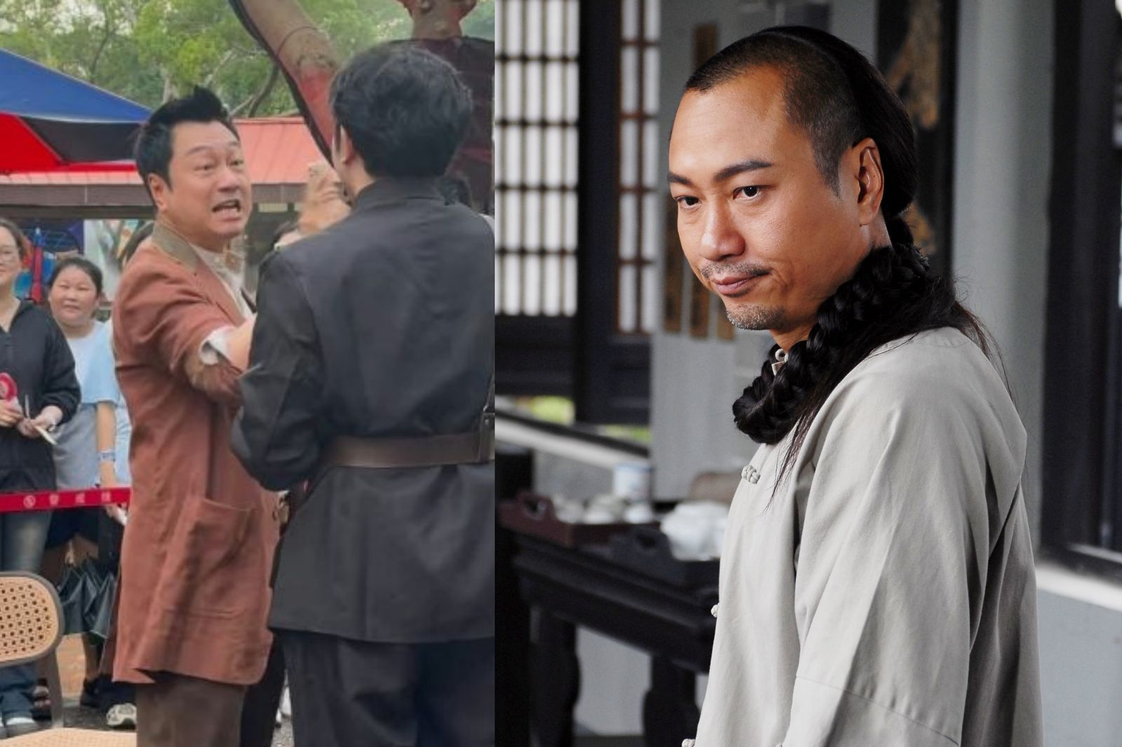 香港視帝黎耀祥現身中國遊樂園　重現經典港劇《巾幗梟雄》名場面