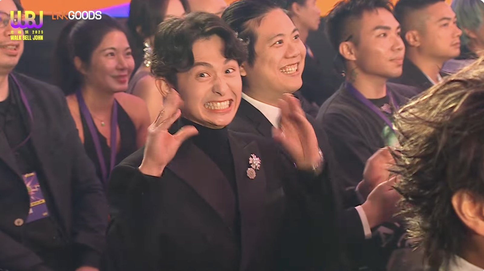 博恩的表情成為焦點。翻攝YT@走鐘獎