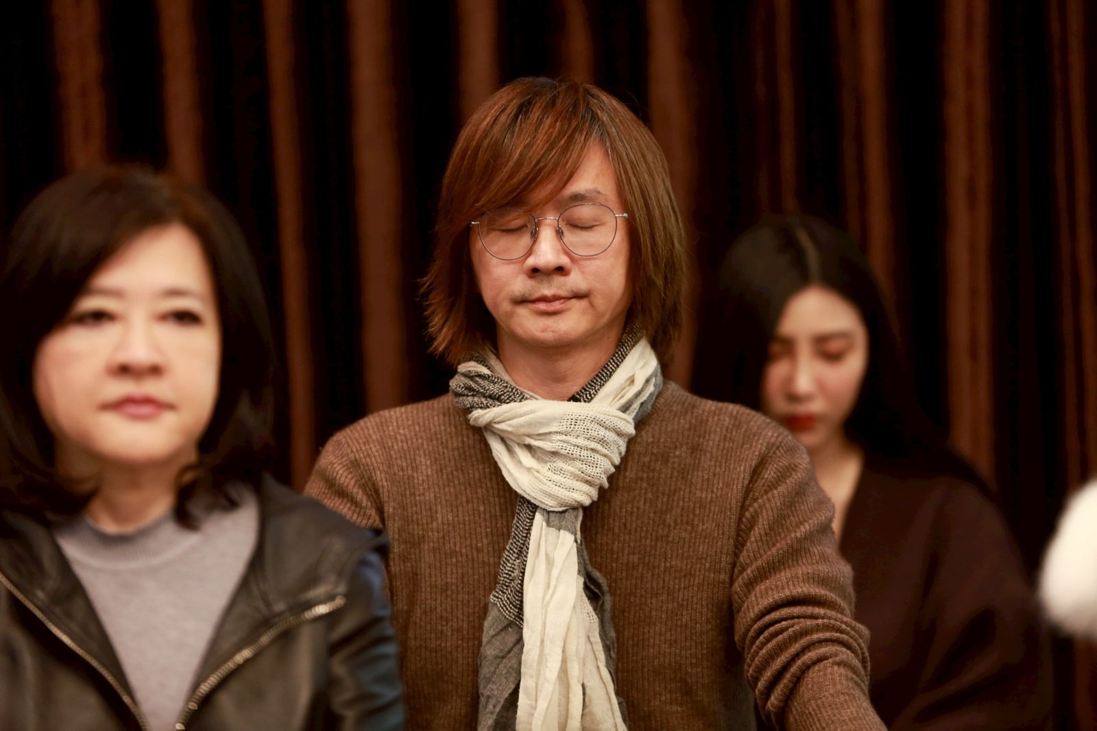 林隆璇11日參與頌缽音樂會。李鍾泉攝