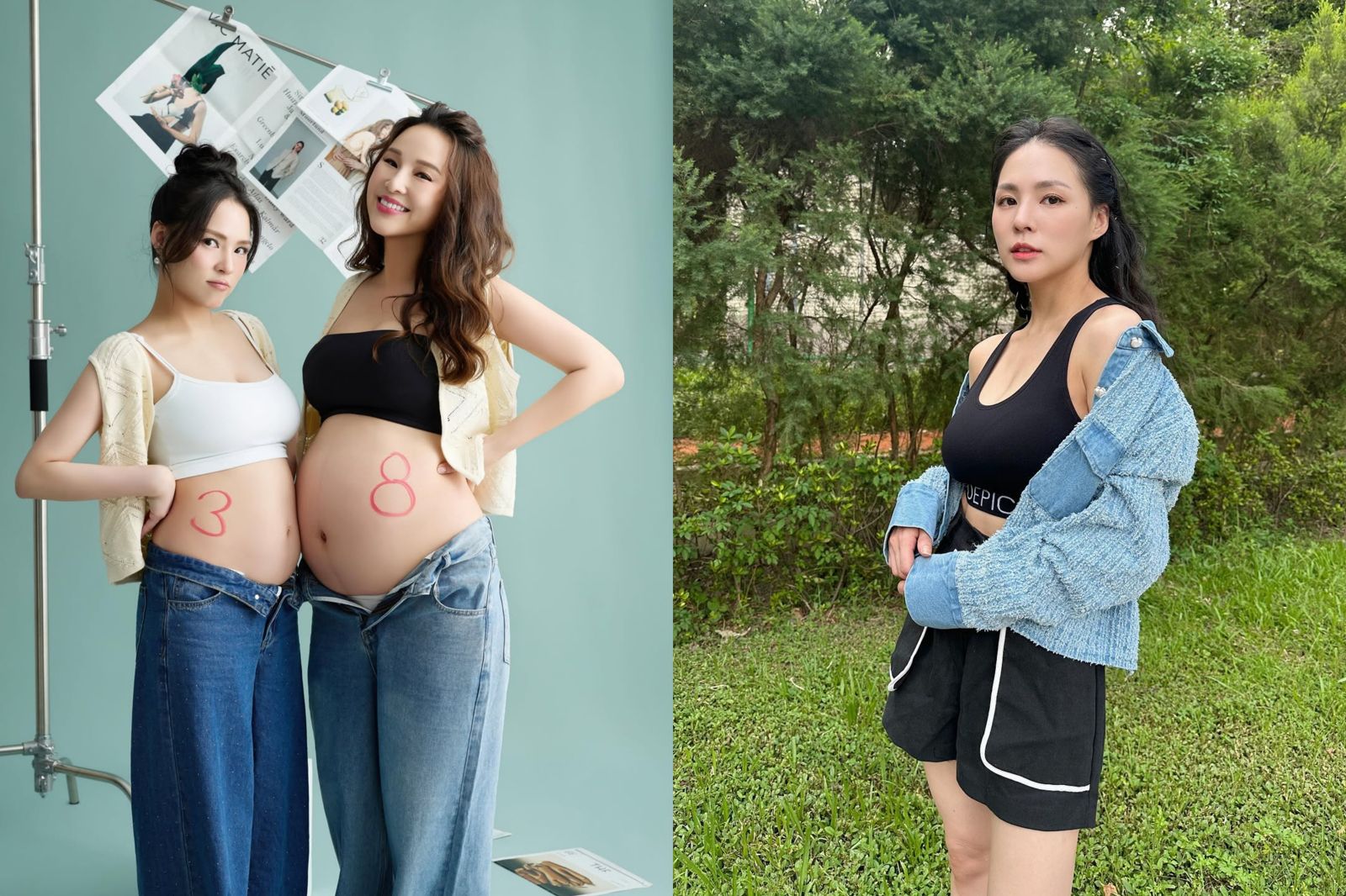 520曬孕肚報喜!39歲熊熊懷二胎 肚皮寫「3」洩真實進度