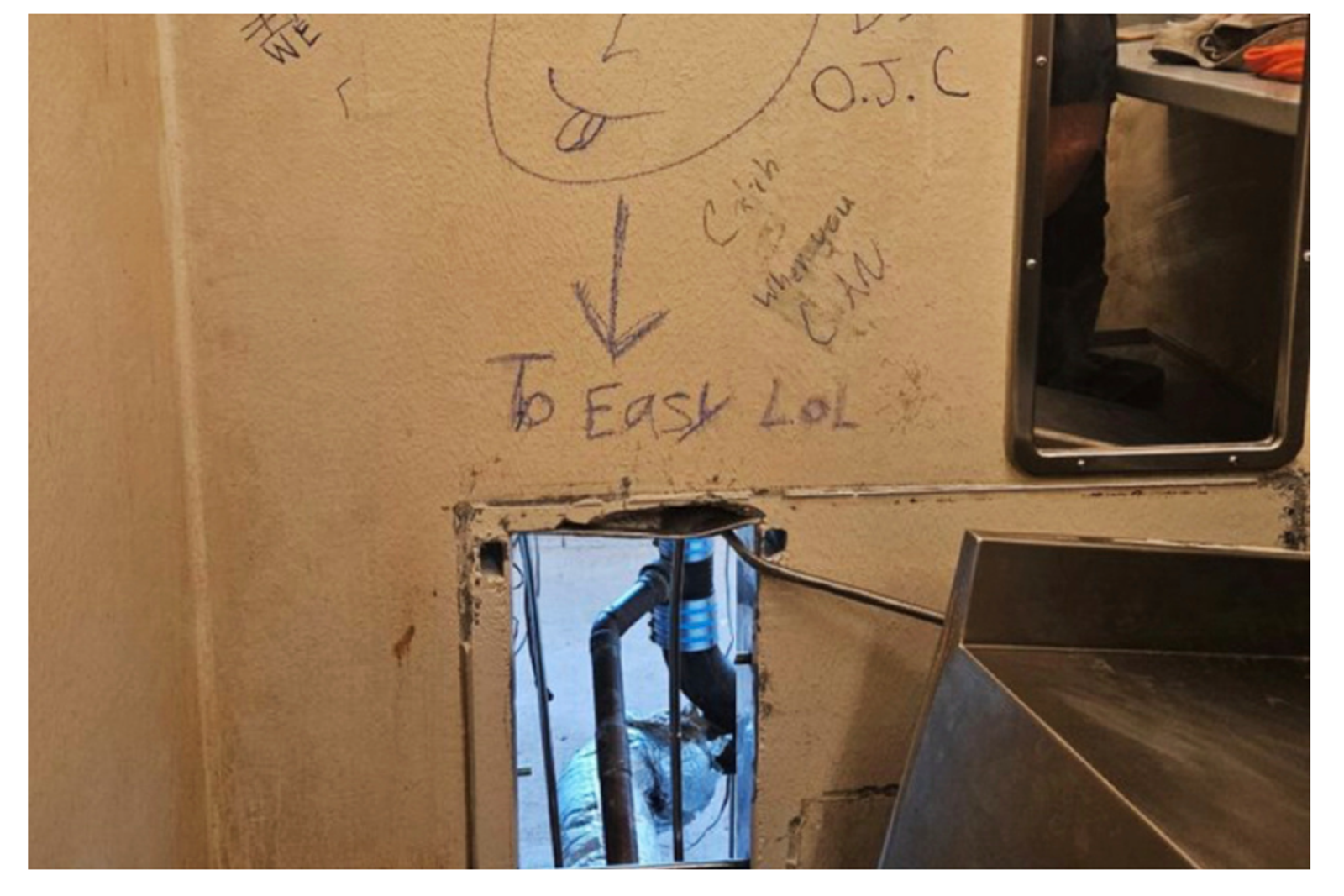 紐奧良10名囚犯離譜越獄　離開前還寫下「To Easy LoL」