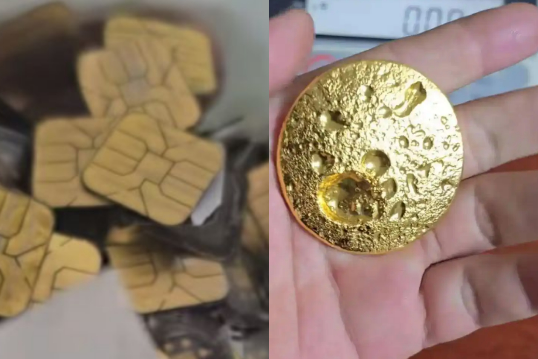 中國男「SIM卡提煉191克黃金」爆紅！本人證實「是真金」...真實數據曝光- 鏡報