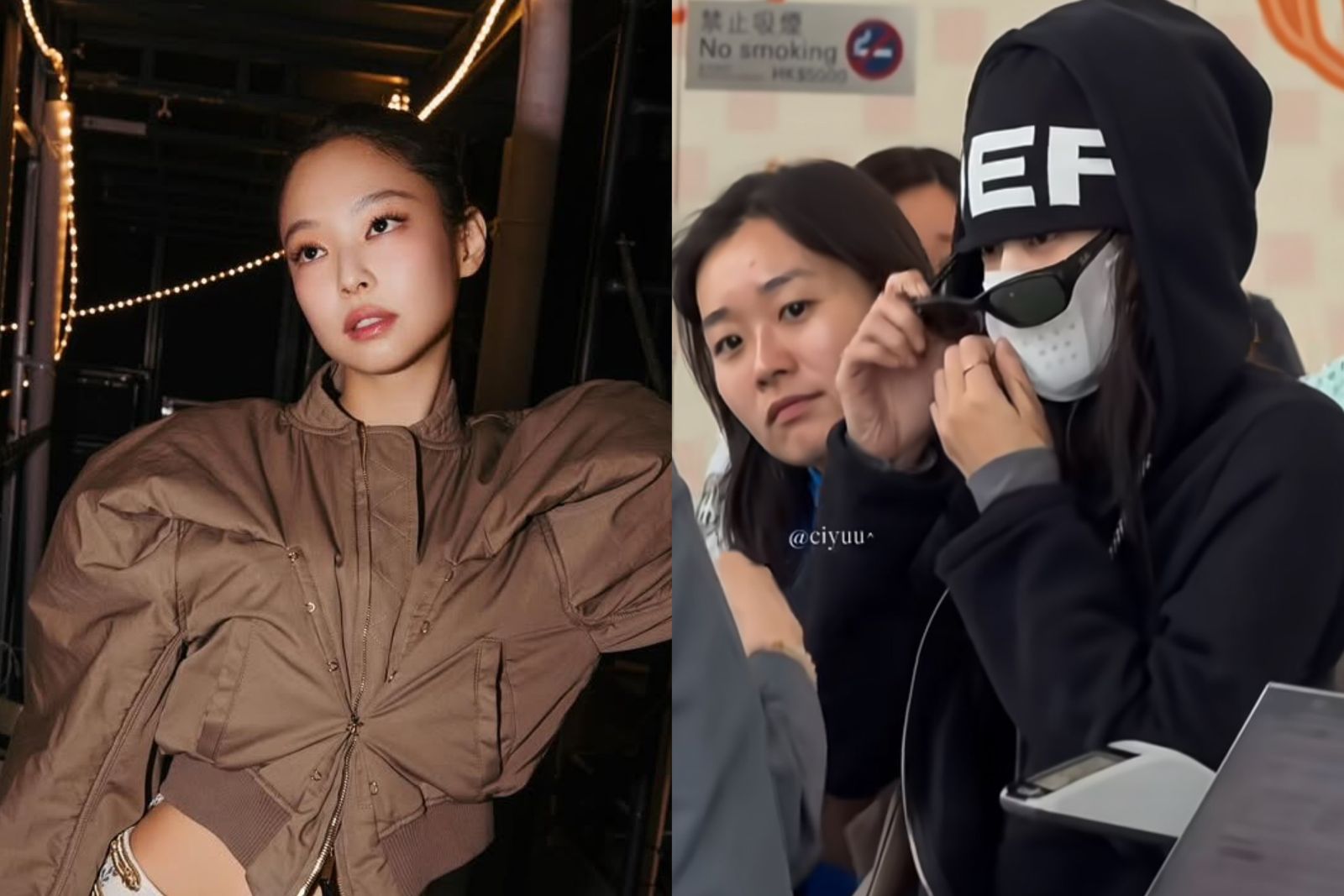 Jennie香港機場離境惹議！不情願摘口罩墨鏡　網友兩極怒轟態度問題

