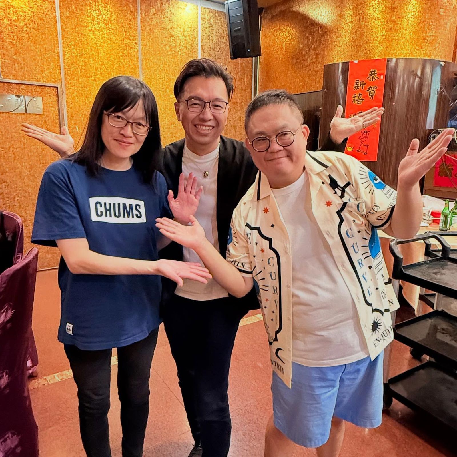 《陽光女子合唱團》監製劉蔚然（左）親上火線回應，右為導演林孝謙。翻攝IG＠ gavinlin_1980