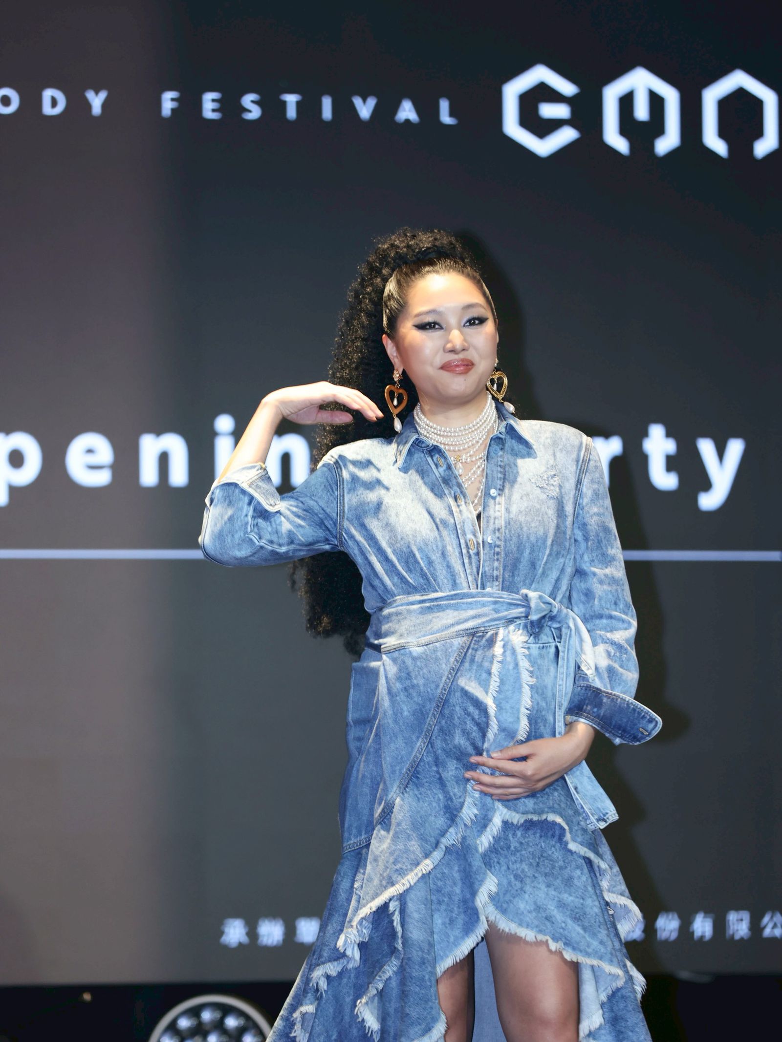 鄭雙雙將挺著7月孕肚走紅毯。劉耀勻攝