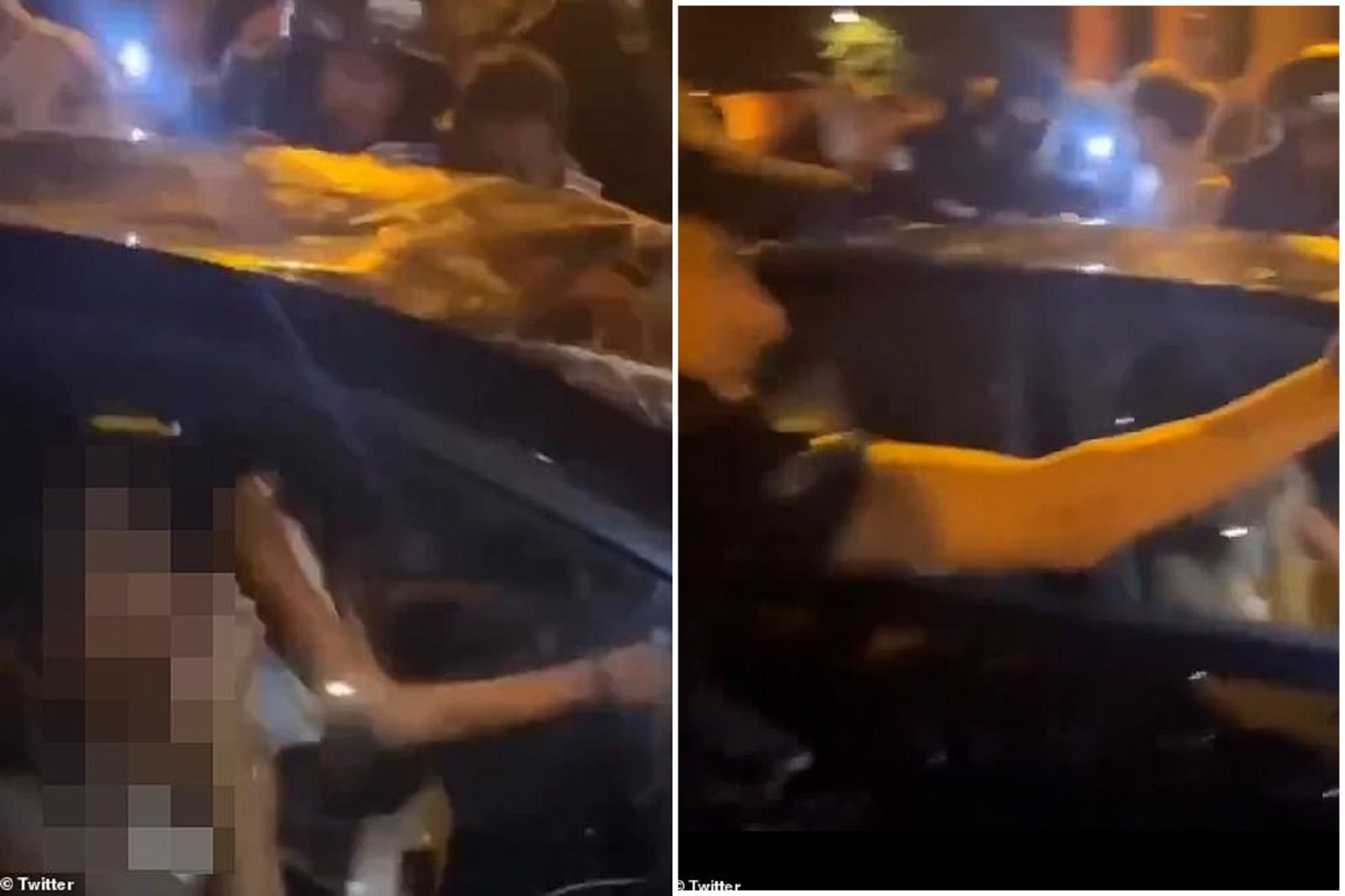 恐怖巴黎！慶PSG歐冠奪冠變暴動　2正妹開車被大群癡漢包圍、砸窗猥褻