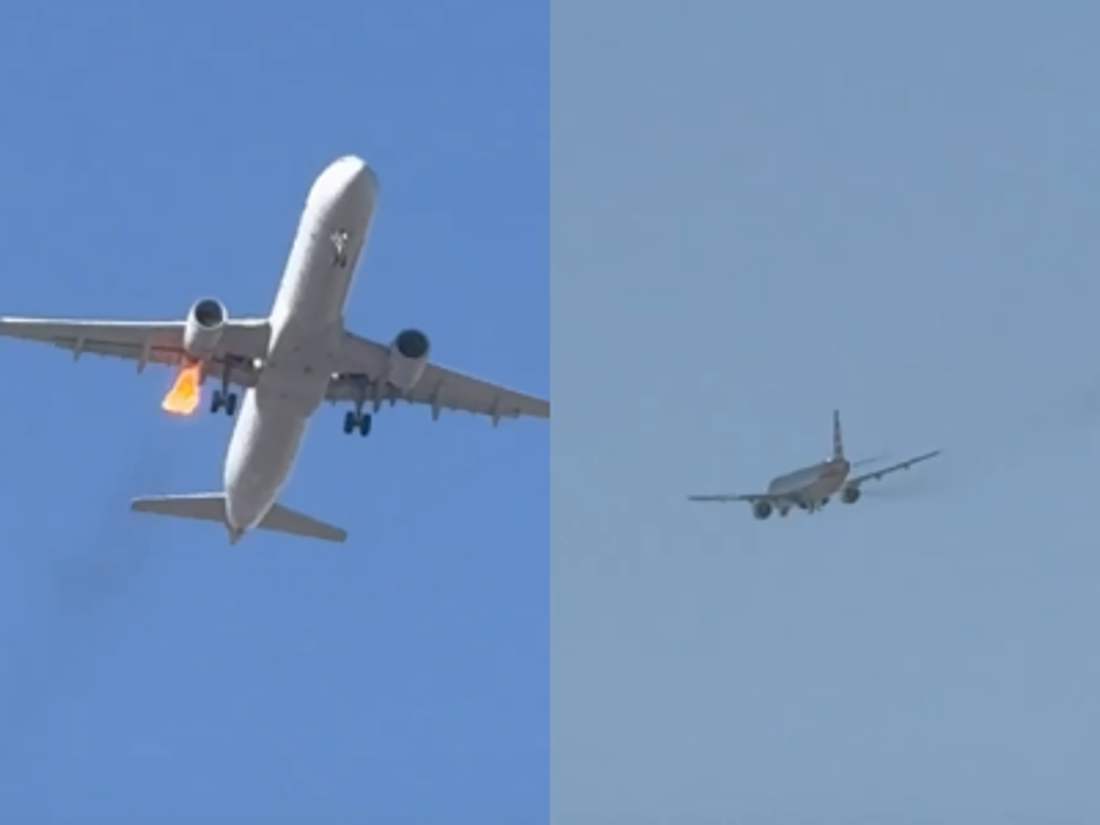 美航AA1665班機「引擎起火」緊急返阿拉斯加!159人平安降落 事發畫面曝