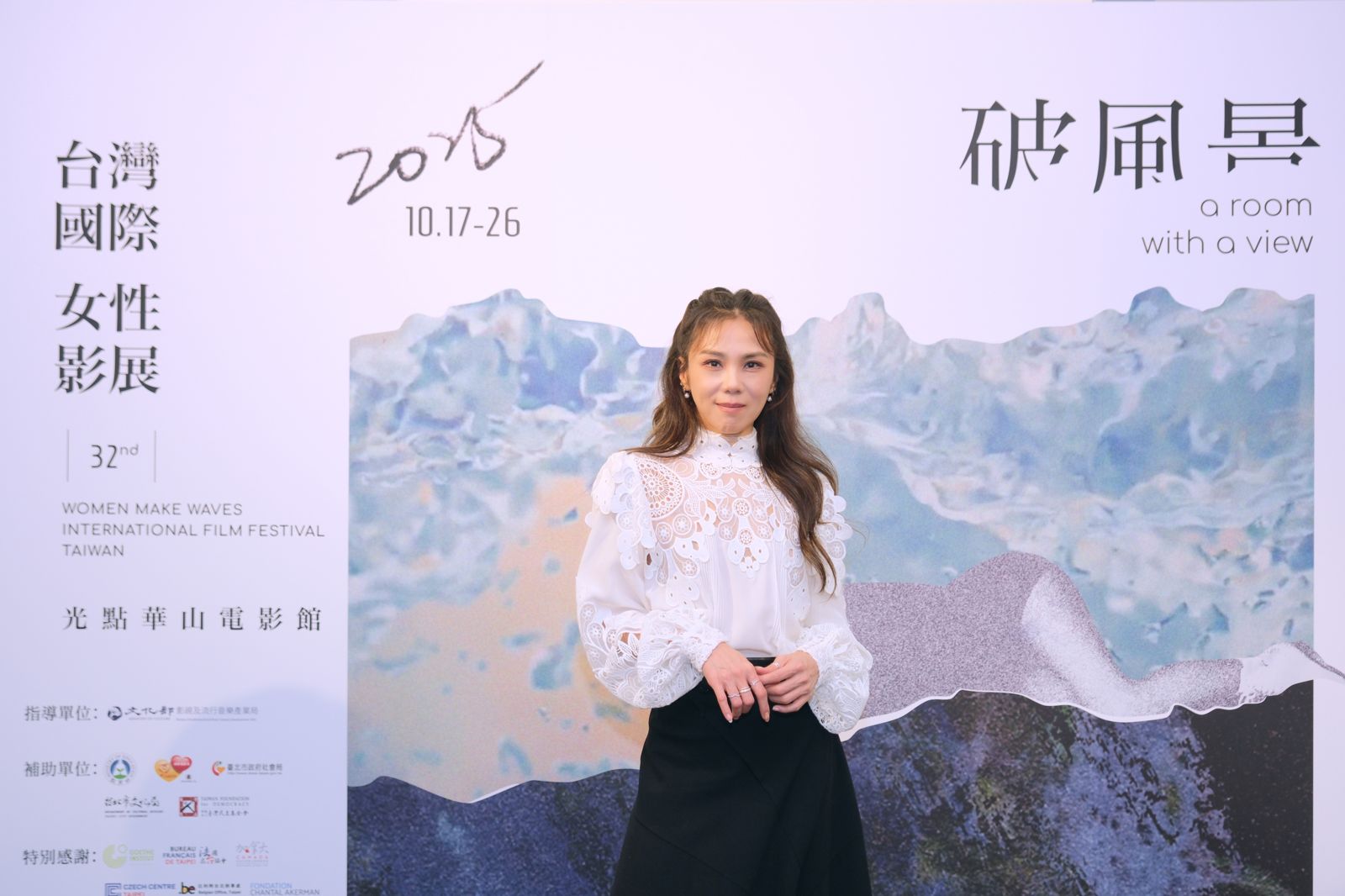 蔡健雅昨出席活動笑認「帶壞蔡依林」。台灣國際女性影展提供