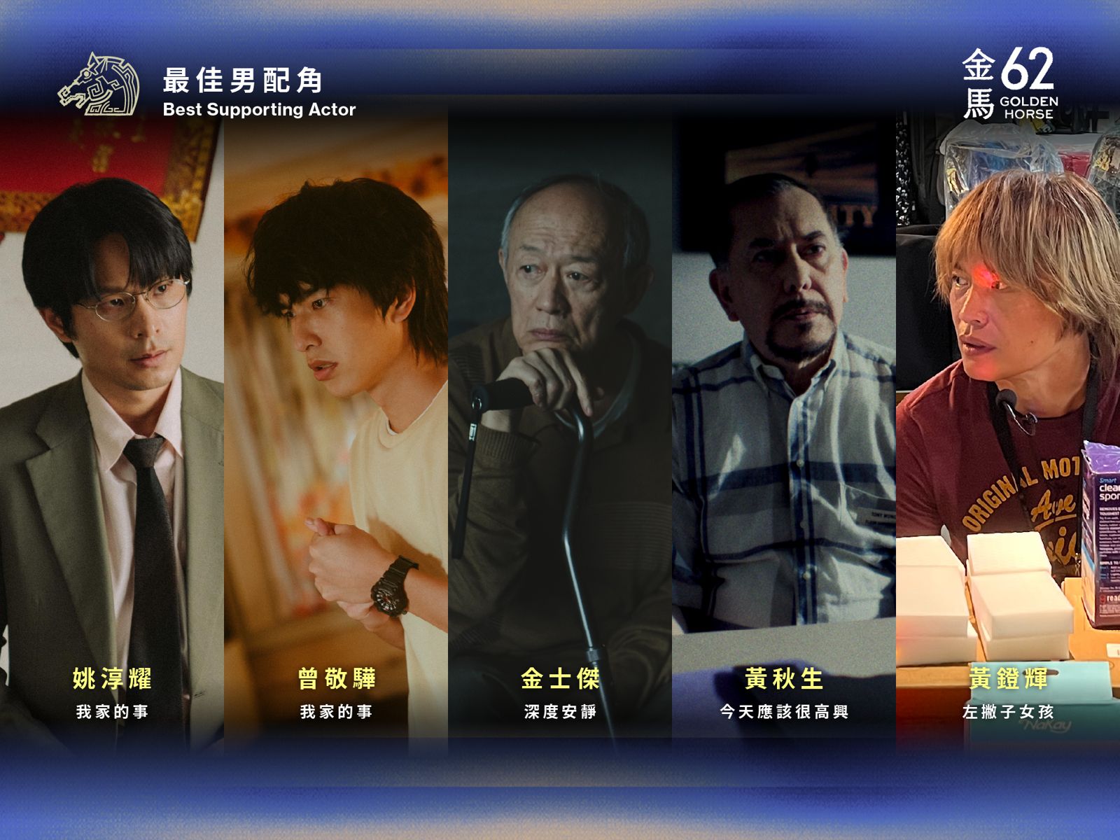 金馬62／最佳男配：黃鐙輝「騎」阮經天身上接棒好運　姚淳耀喜收40歲生日禮物　