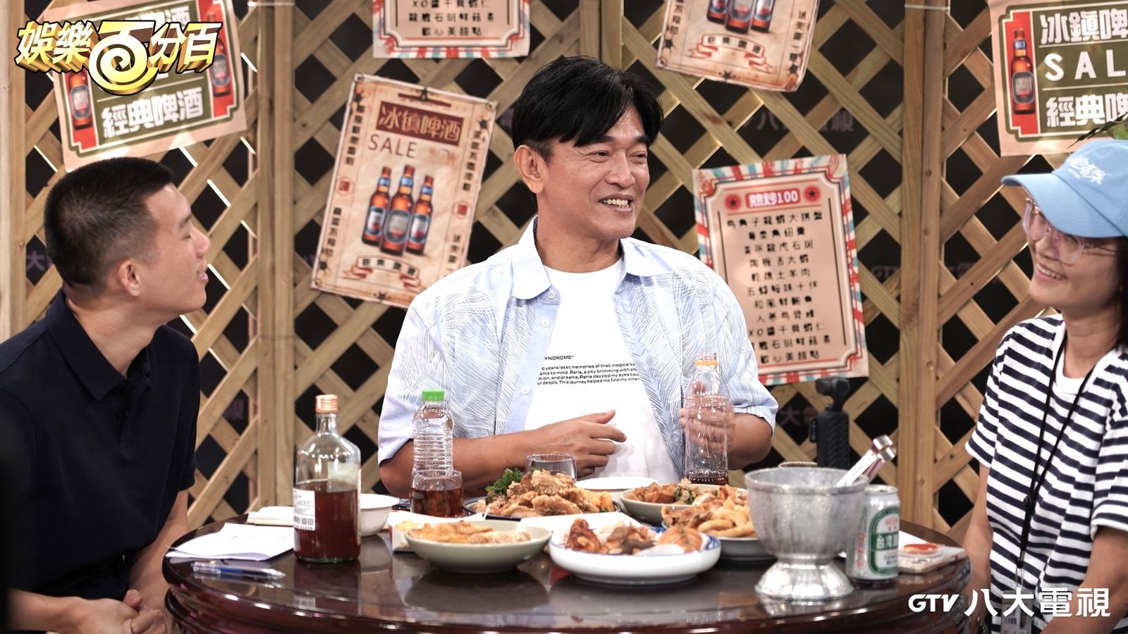 《娛樂百分百》單元《酒後的心聲》吳宗憲透露與女兒各自對產品有不同想法。八大電視提供