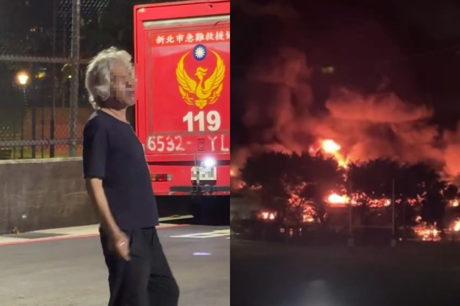 淡水鐵皮工廠深夜燒整排!醉漢高喊「我哥故意放火」...警方調查出爐