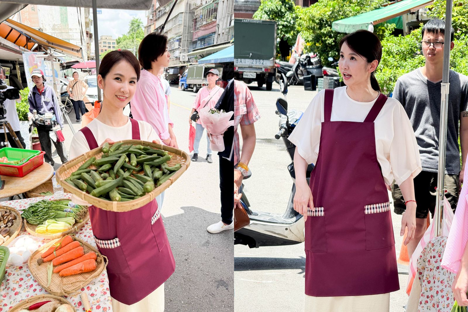 陳小菁拋開以往貴婦、惡女形象，在《百味人生》化身小販。三立電視提供