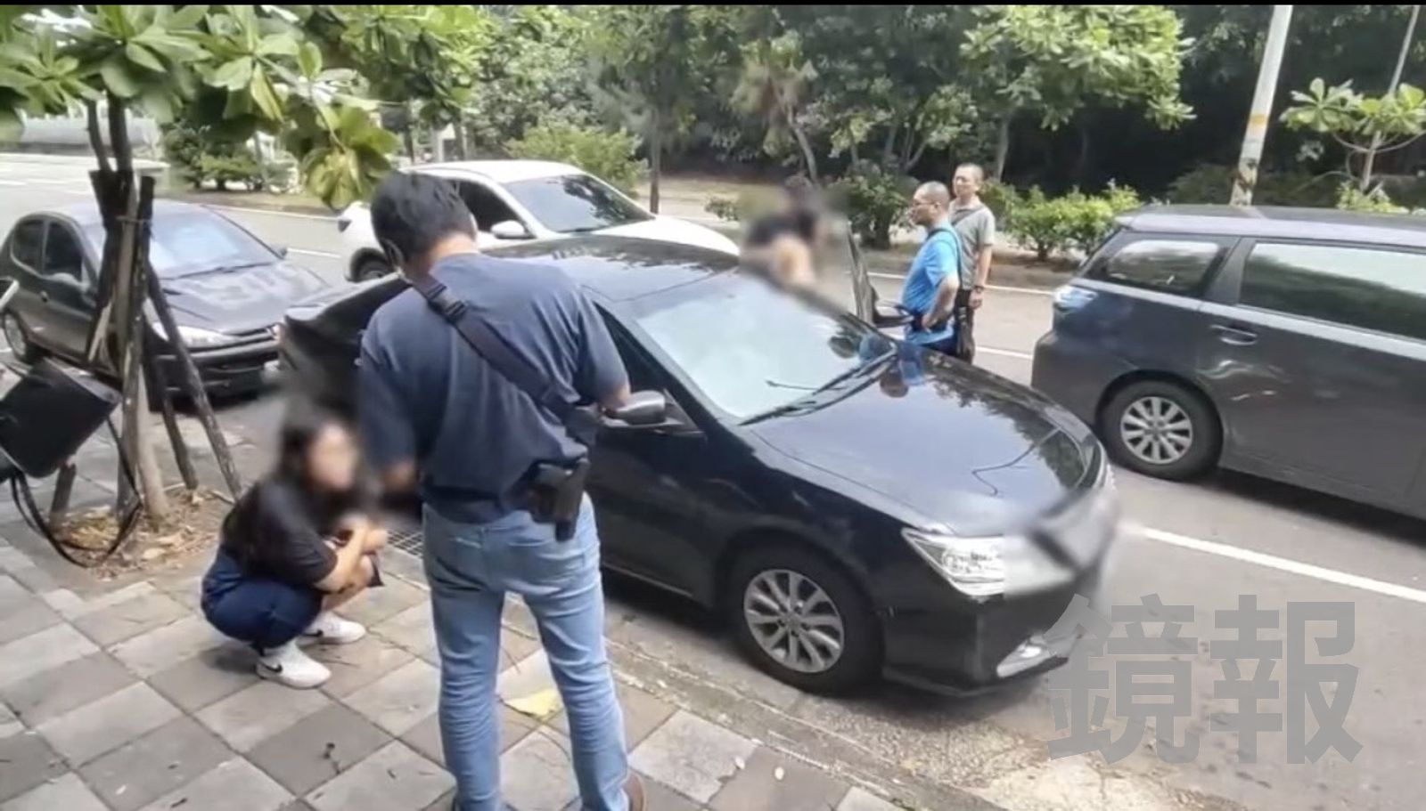 警方日前前往新竹逮補陳姓女嫌。翻攝畫面