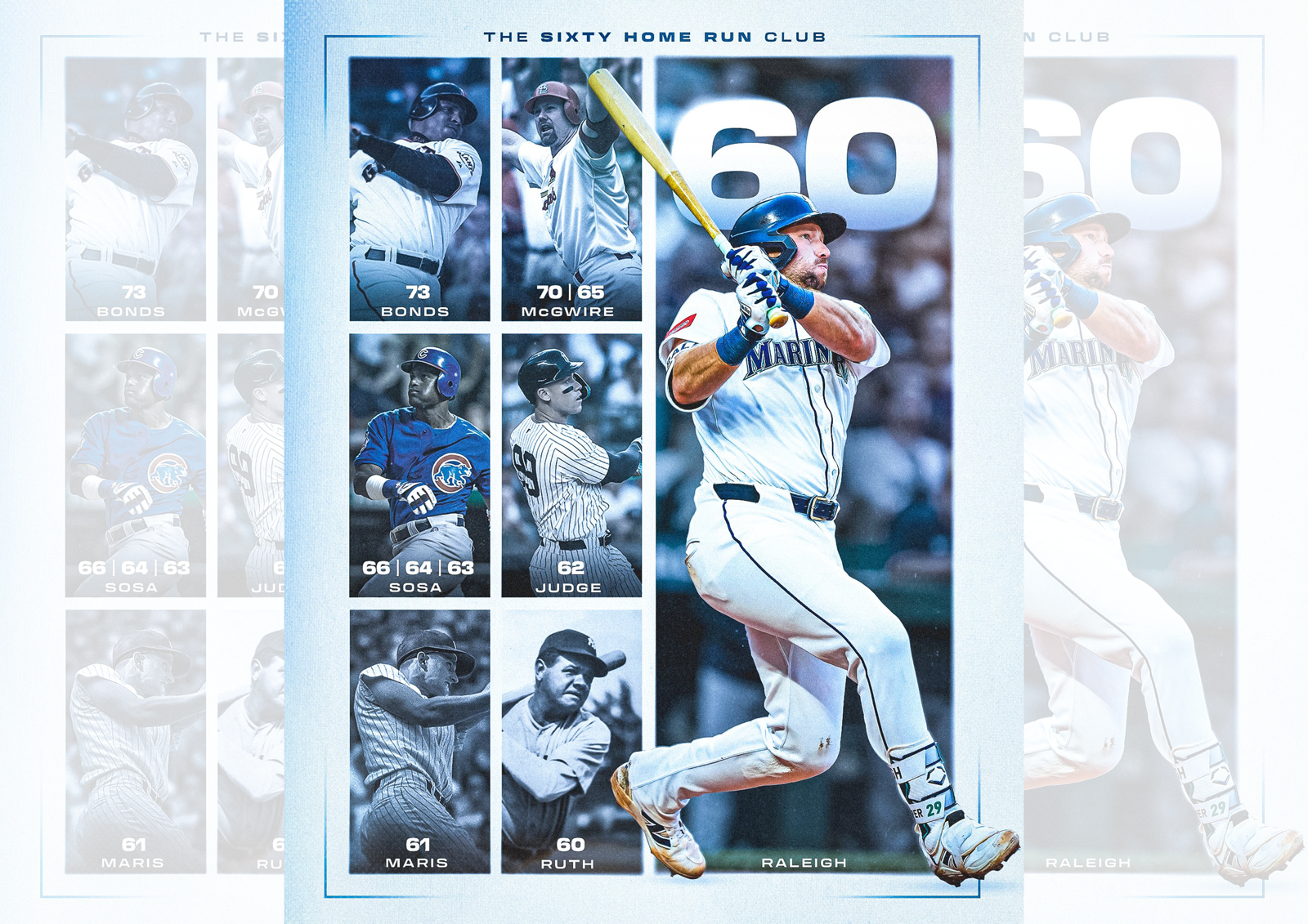 MLB／歷史第7人！Raleigh單季60轟達標　水手暌違24年美聯西區封王