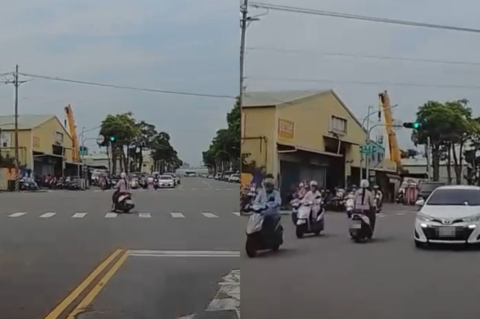 逆向鑽車陣！高雄阿姨「摩西分海」20車急閃　驚悚畫面曝光