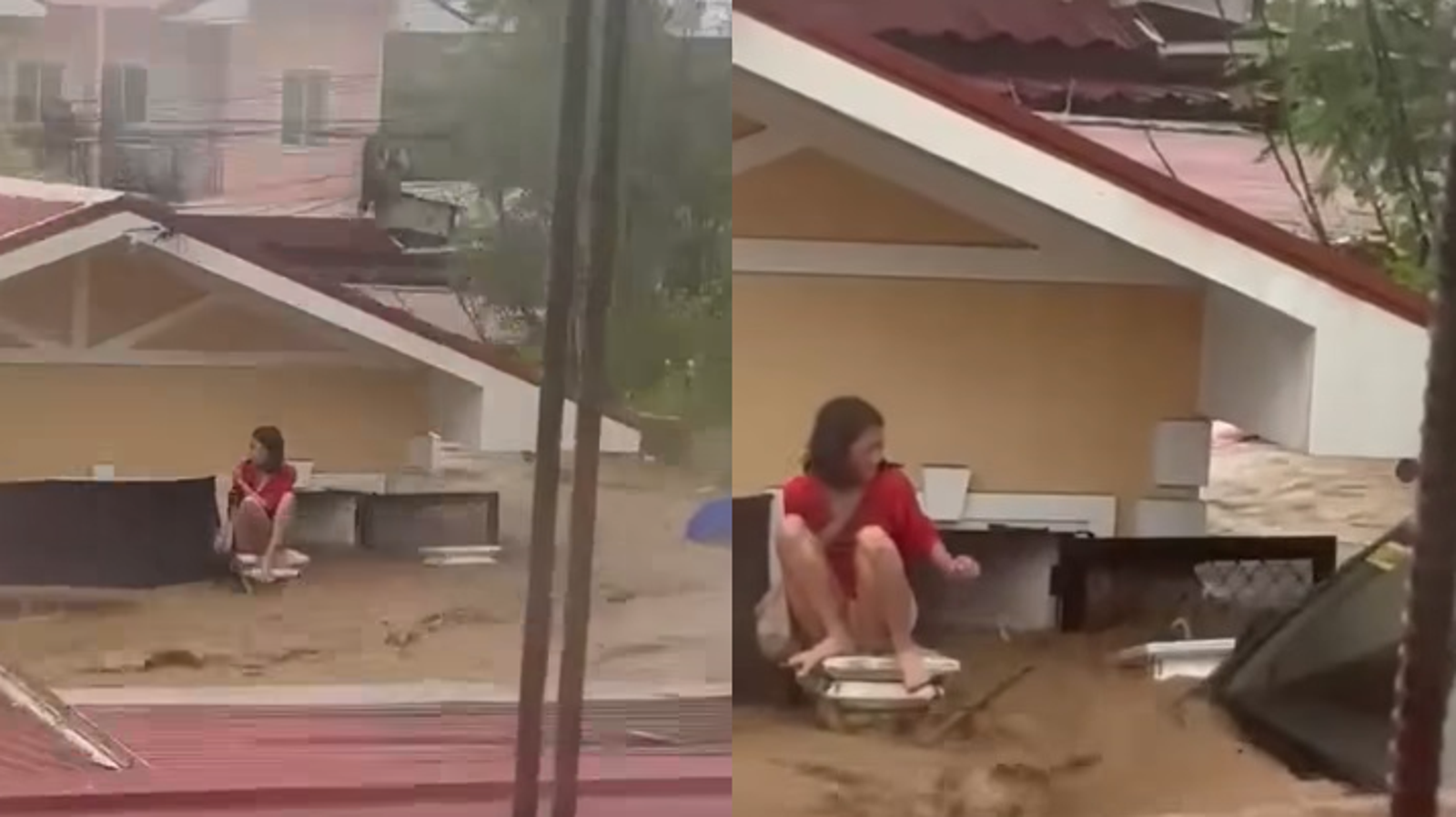 天佑菲律賓！「災害實在太多了」近7週碰4颱風和2地震　13歲女困湍急洪水影像曝光