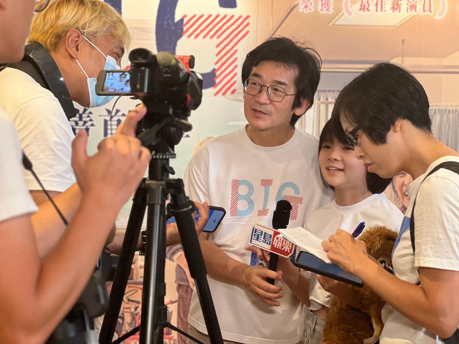 魏德聖電影《BIG》描述兒童癌症病房,其中鄭又菲(中)獲金馬獎最佳新演員。翻攝果子電影 x 米倉影業臉書