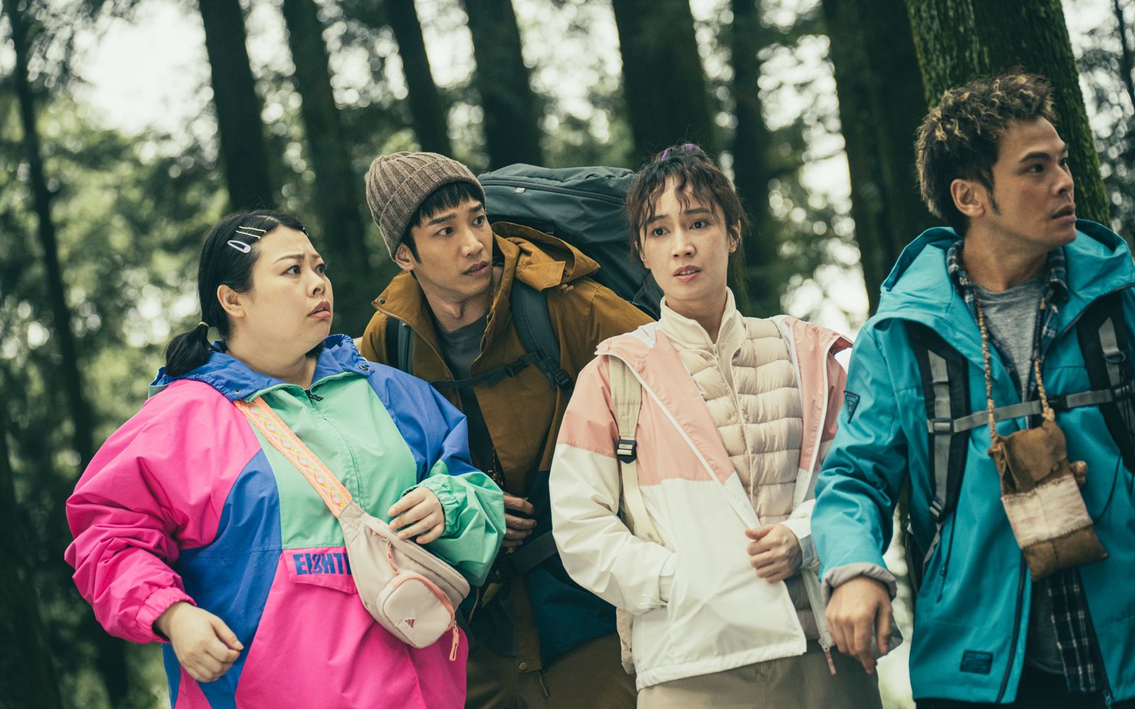 渡邊直美(左起)、劉以豪、小薰、蘇達合作《怎麼可能我家的祖先是你家的鬼》。華映娛樂提供