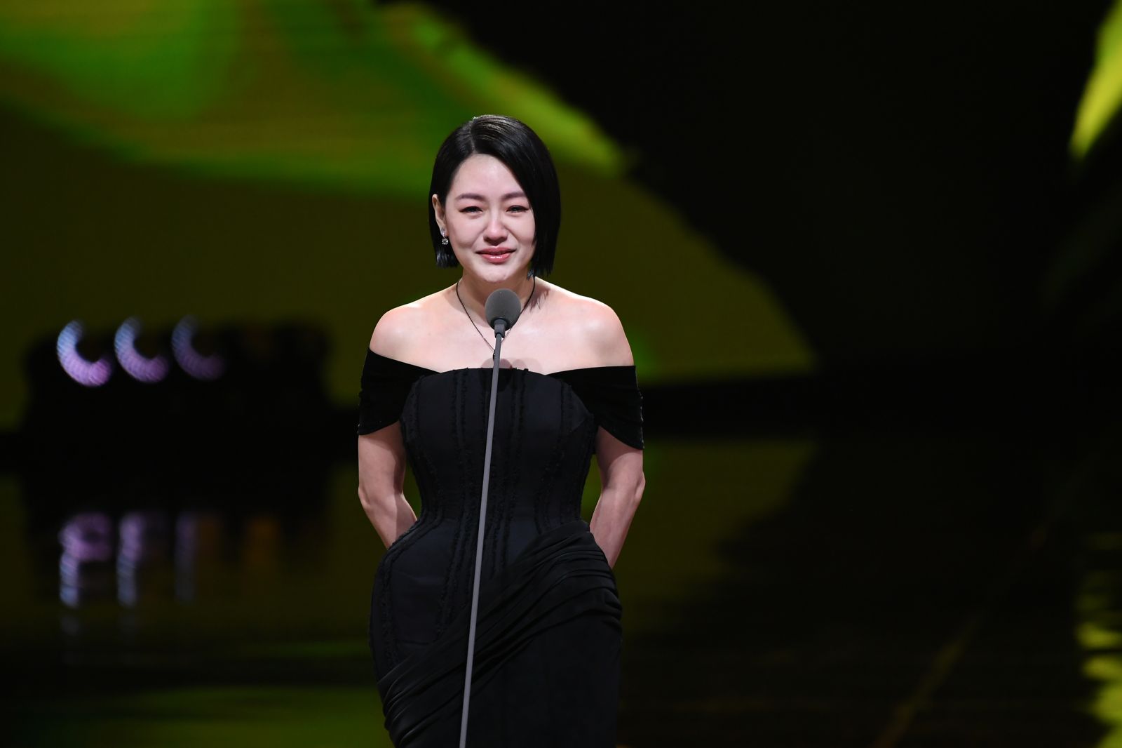 小S在頒獎前先緬懷姊姊大S。三立提供