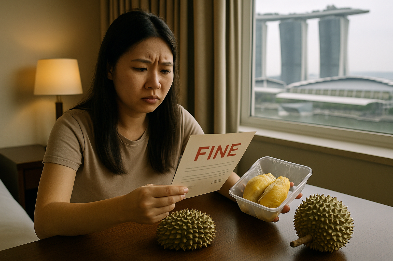 新加坡飯店吃榴槤遭罰4600元!中國女苦喊:真的不知道
