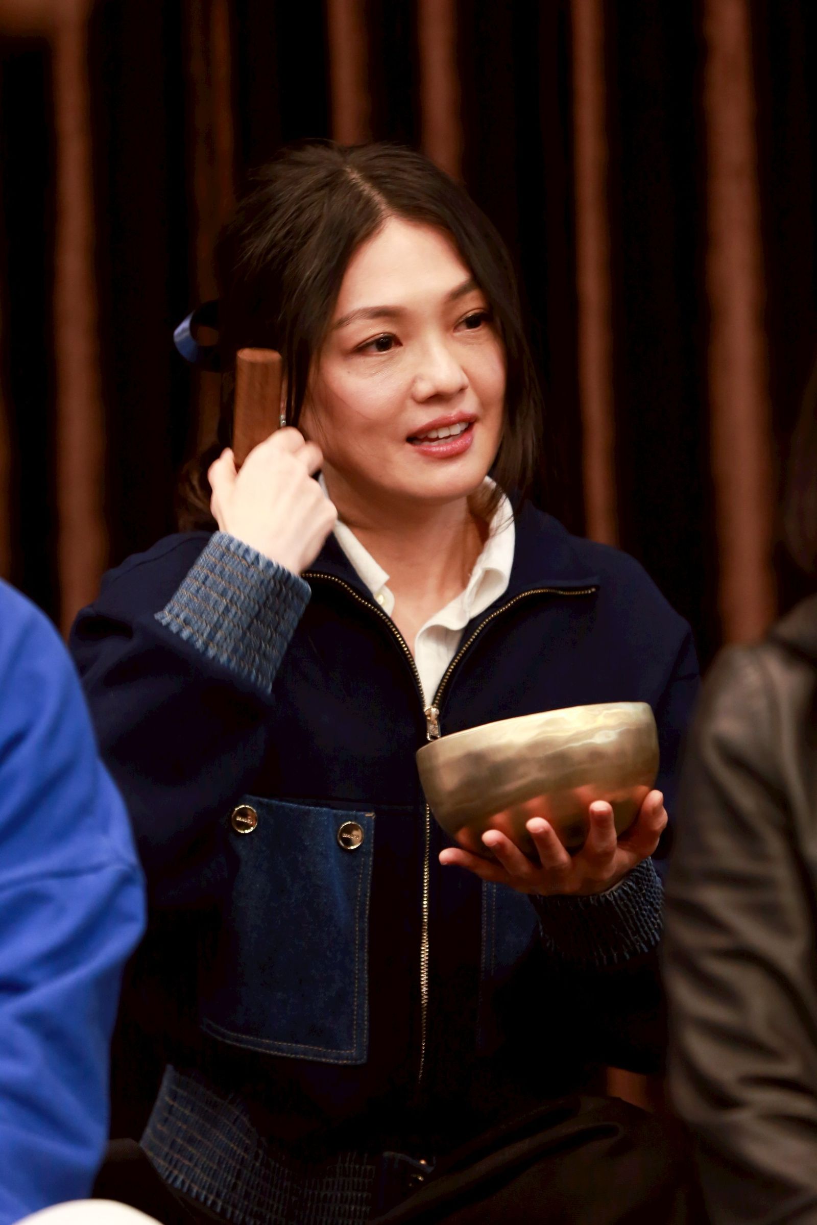 蜜雪11日參與頌缽音樂會。李鍾泉攝