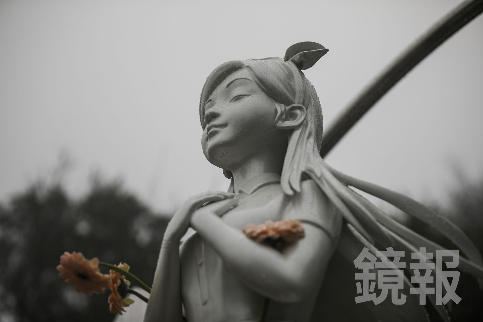 大S紀念雕像。鄒保祥攝