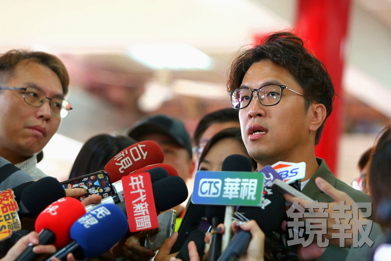 民進黨台北市長候選人沈伯洋今(17日)表示,辯論「不是為了要贏」,而是讓兩方立場展現在人民眼前。攝影姜永年