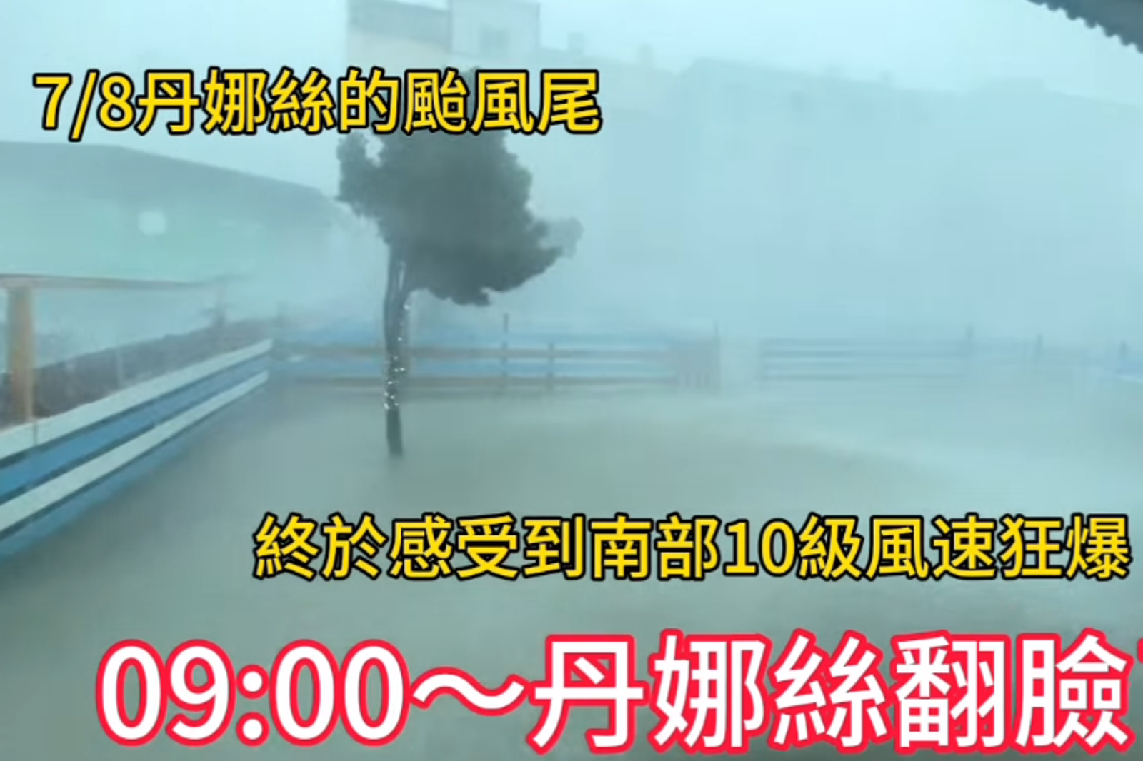 彰化鹿和訓犬學校受丹娜絲颱風影響淹水。圖／Instagram@police4539