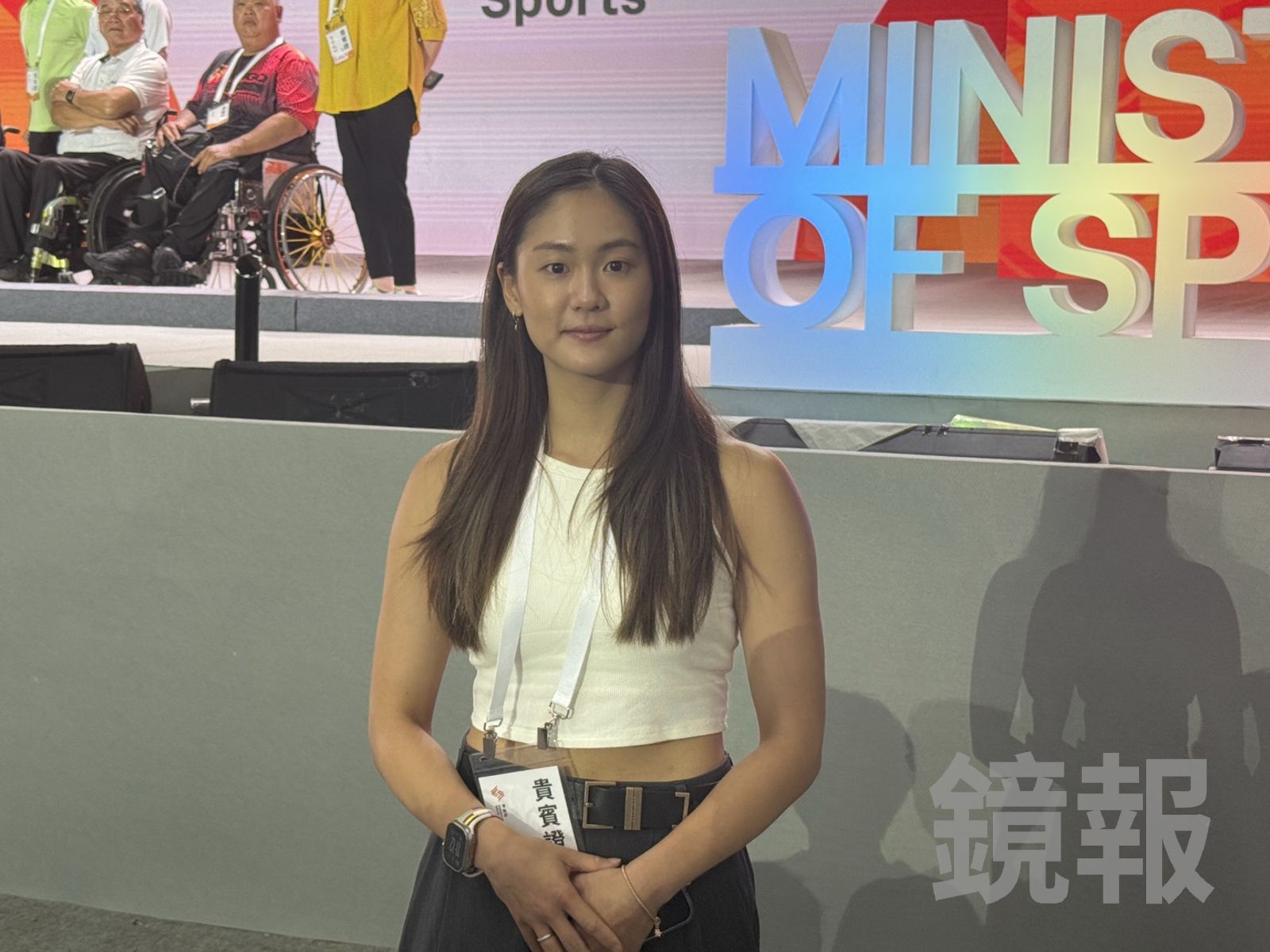 見證運動部成立！文姿云現身送祝福　笑看李洋西裝模樣「超不習慣」