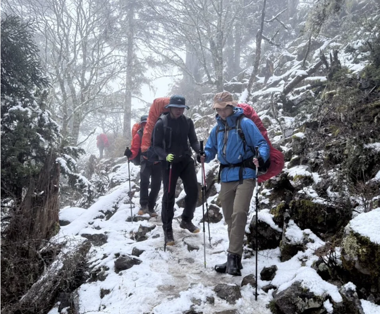 絕命雪山西稜　兩支登山隊11人受困30公分深雪　2人驚傳心跳停止