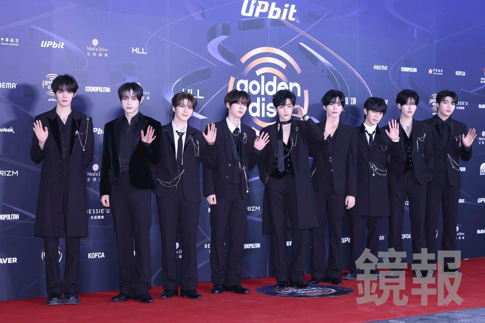 ZEROBASEONE亮相金唱片紅毯。劉耀勻攝