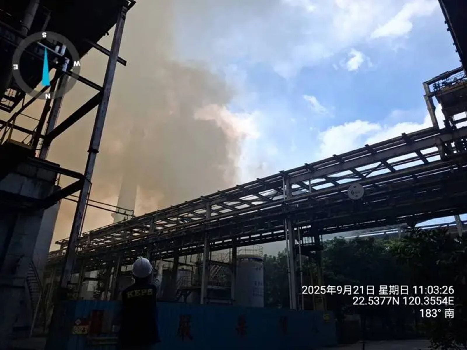 中鋼煉焦爐排氣機維修故障引發排燒火警　高雄3區空污示警