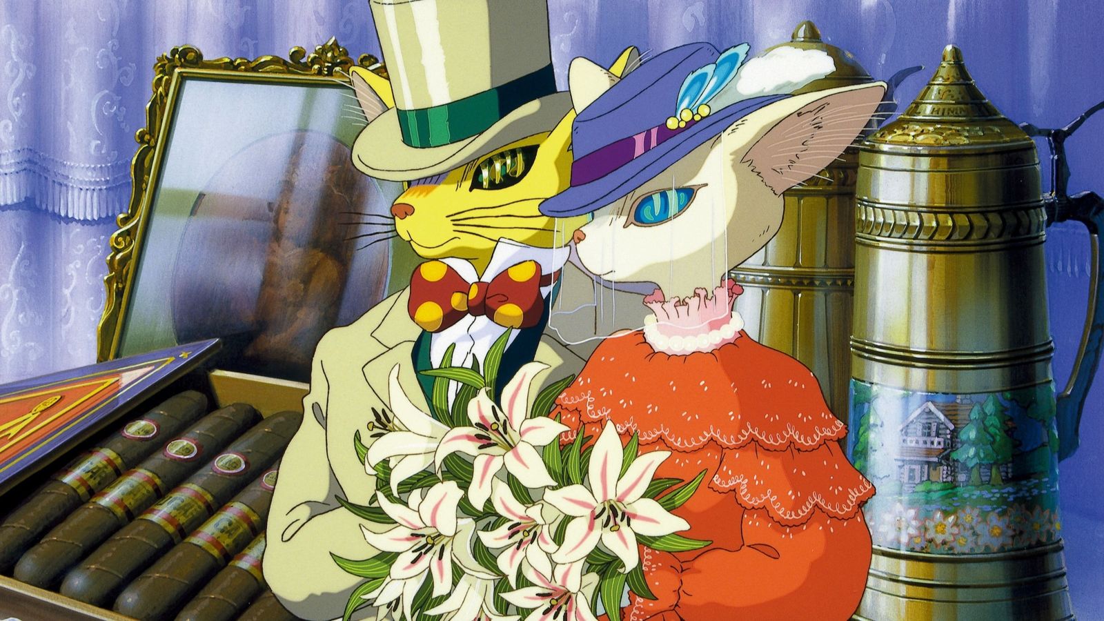 《心之谷》的貓男爵奇幻元素太過迷人，後來還被吉卜力工作室拍成延伸作品《貓的報恩》。甲上娛樂提供