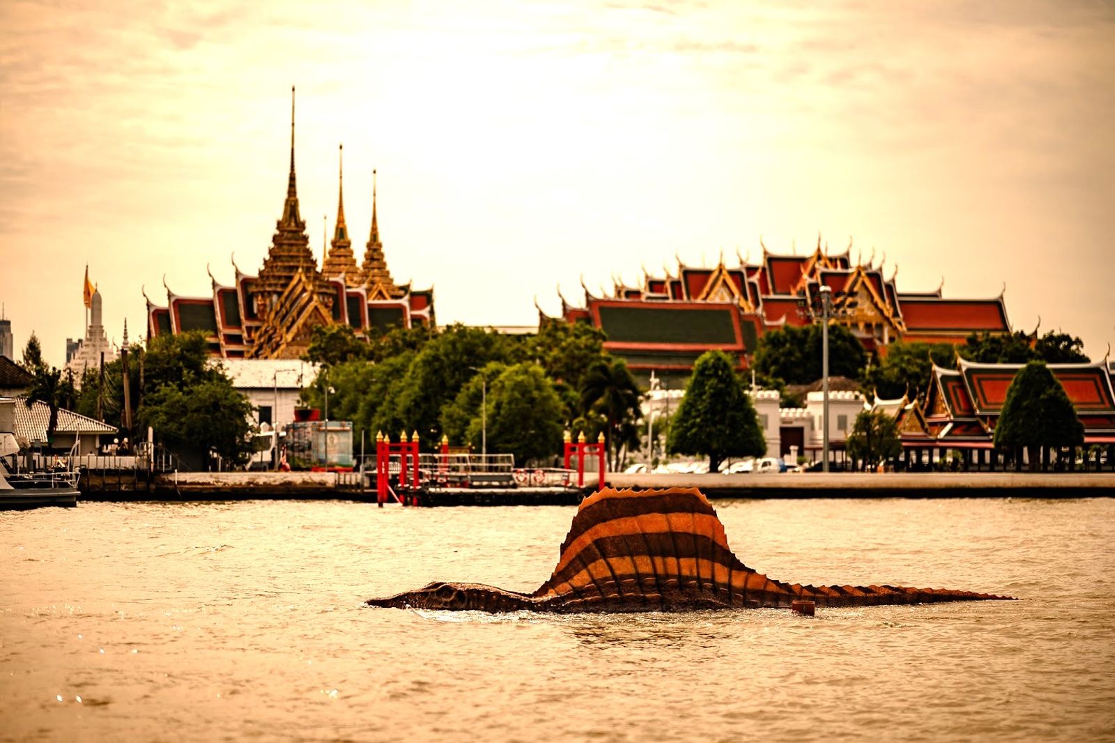 江老師泰國直擊《侏羅紀》巨龍現身　打卡昭披耶河掀粉絲朝聖潮