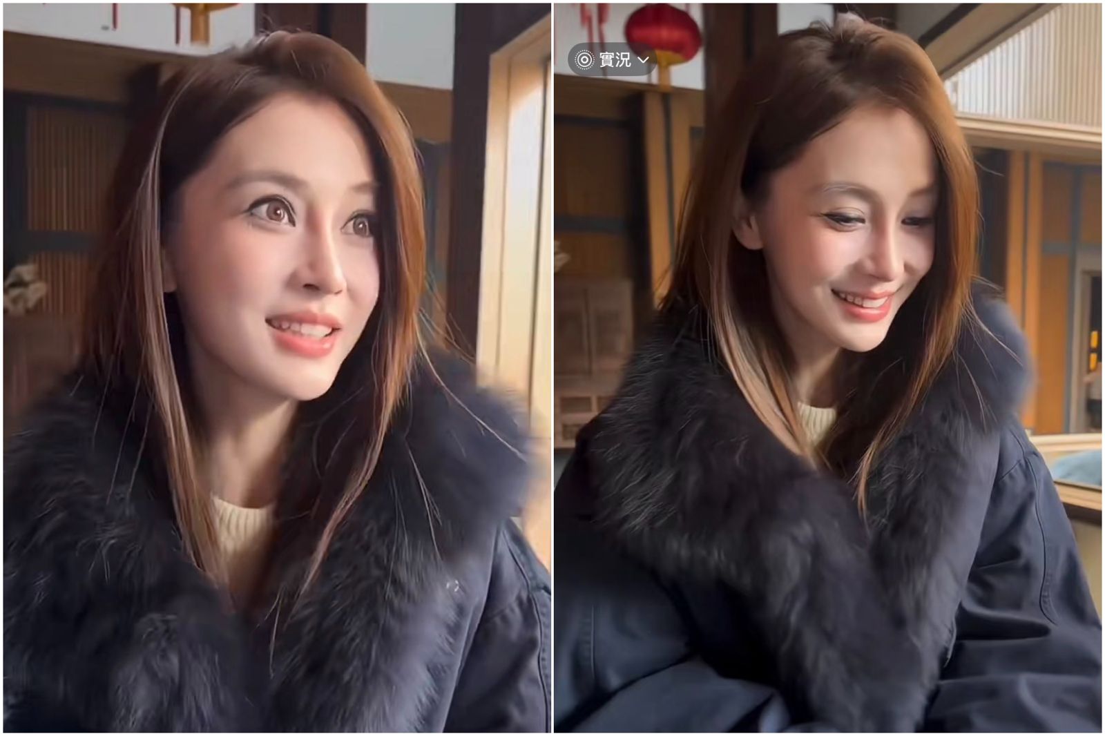 Angelababy被指臉上紋路明顯。翻攝微博