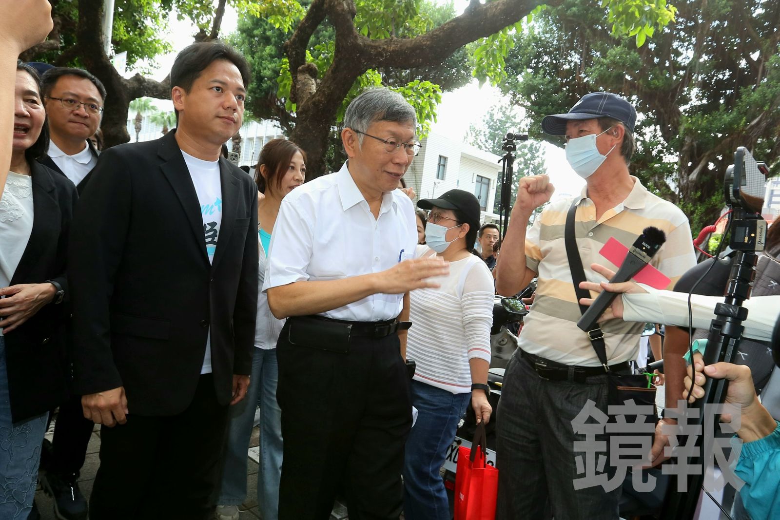 柯文哲抵達高院。李智為攝