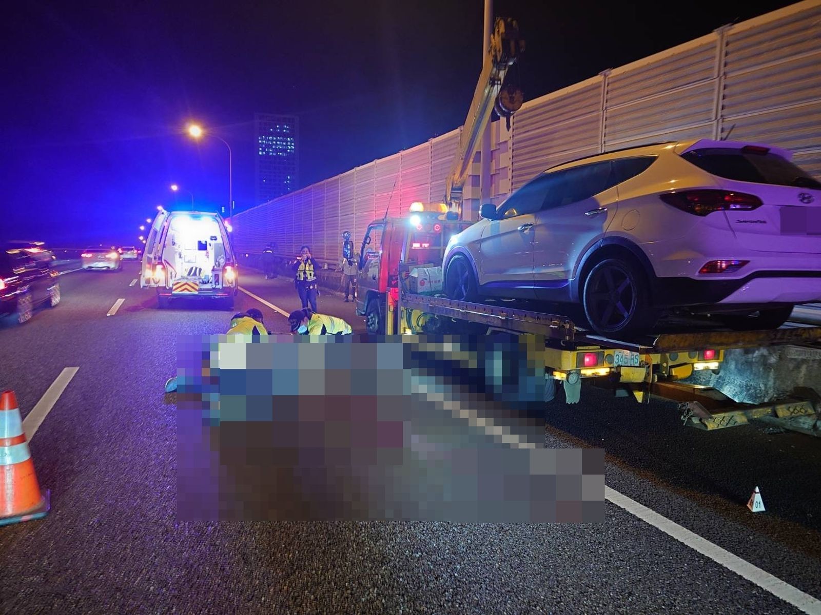 多元計程車五楊高架故障　駕駛下車查看遭追撞亡