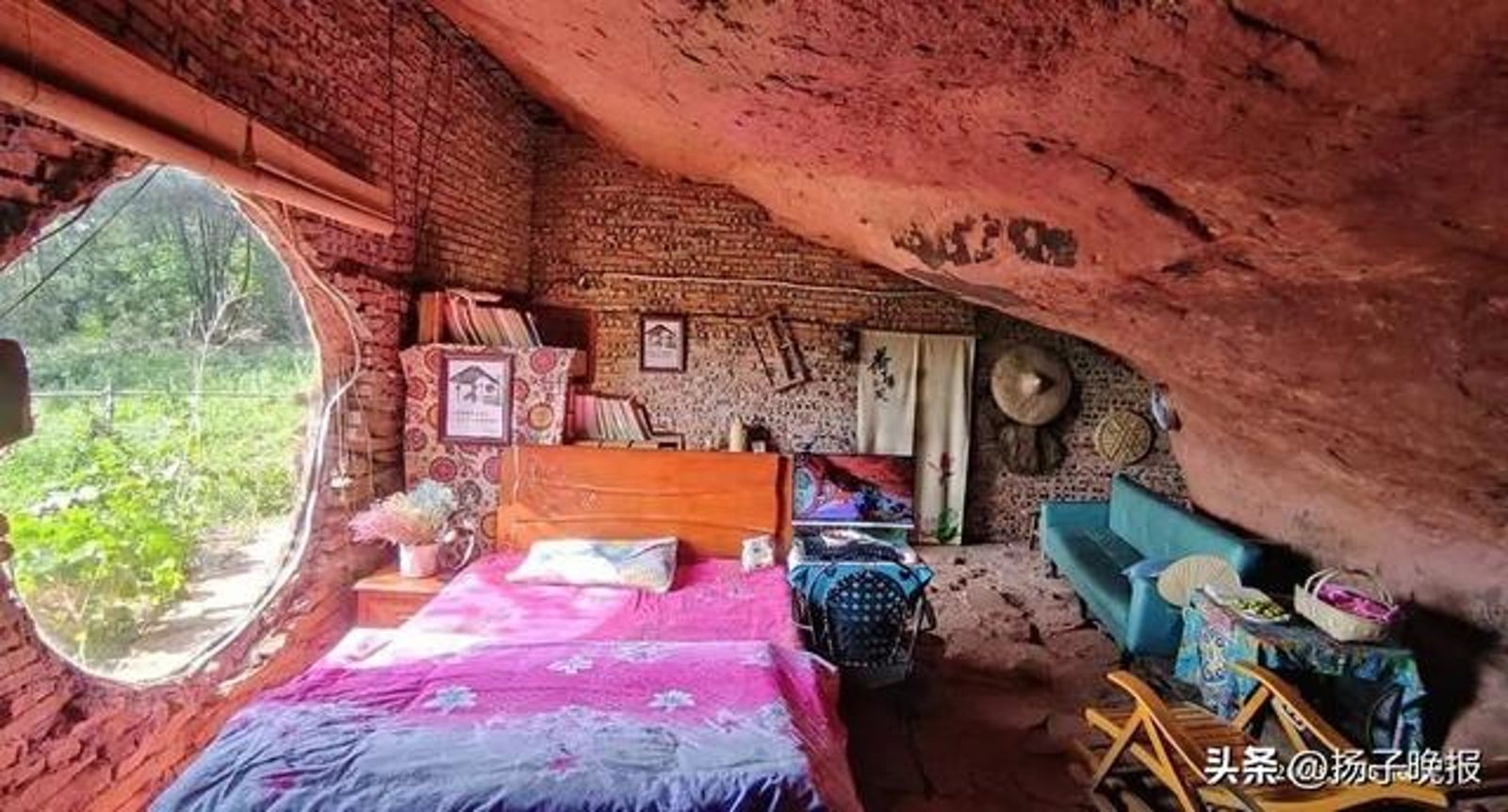 還不出148萬…35歲男崖壁下「洞居生活5年」！連洗衣機、電視都有