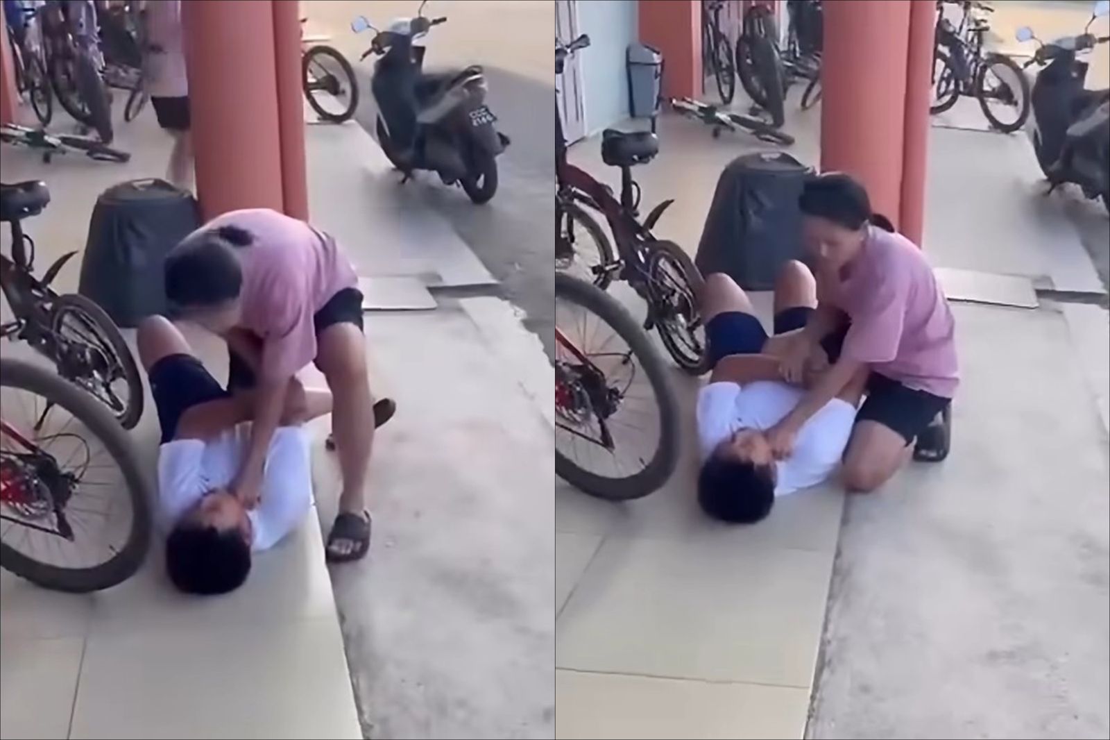 大媽找上霸凌兒子的男童質問。圖/翻攝自FB/我們的時代3.0